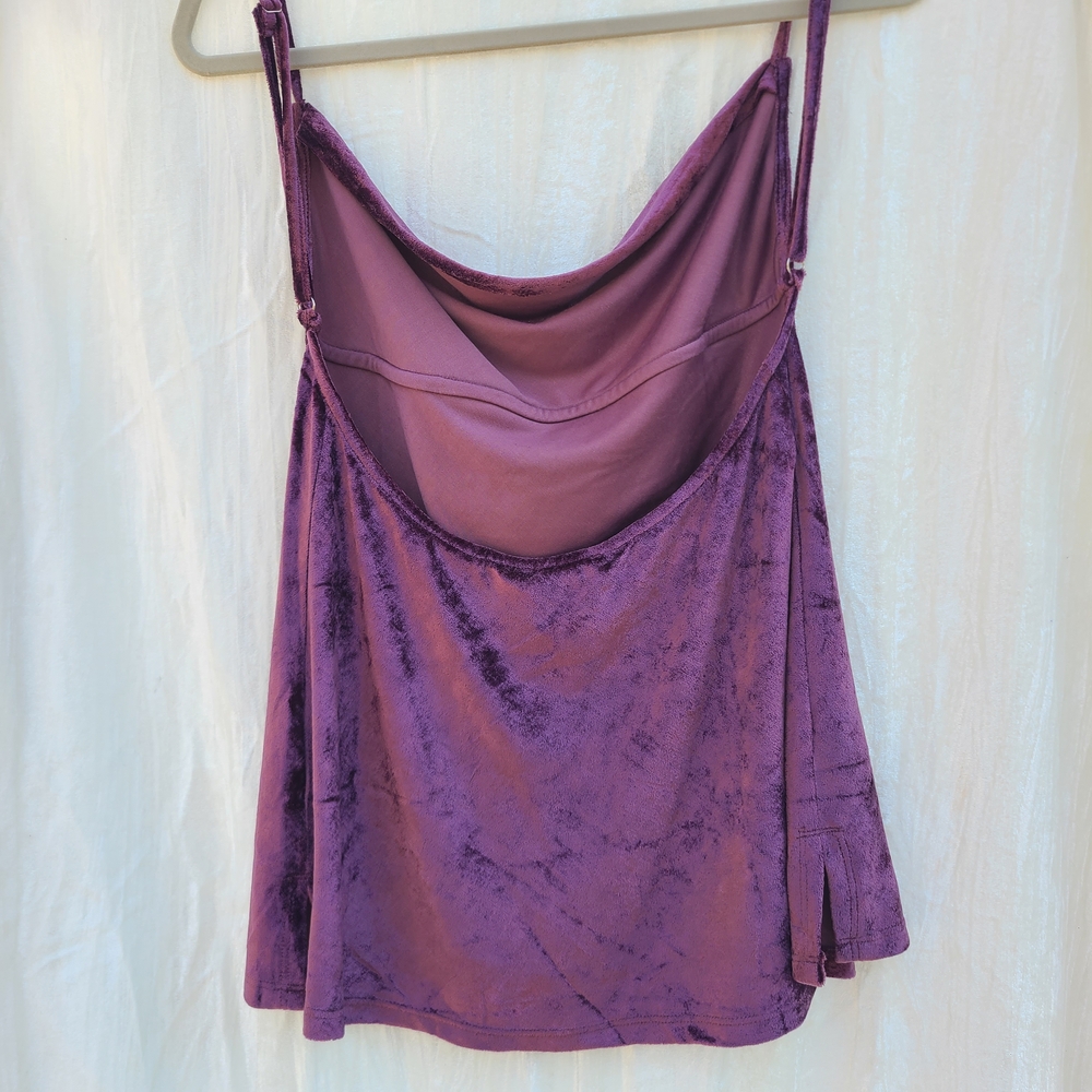 Free People All Night Velvet Cowl Neck Camisole Top‎ - Picture 4 of 6